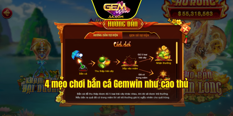 4 mẹo chơi bắn cá Gemwin như cao thủ